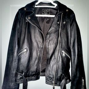 Lucky Brand Black Leather Jacket NWOT